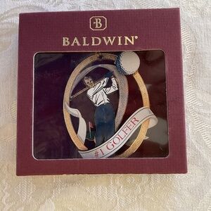 #1 Golfer Christmas Ornament